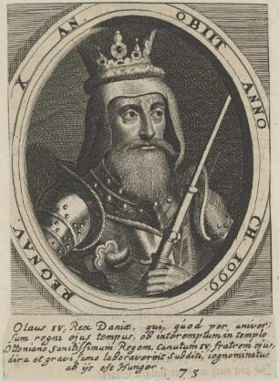 Bildnis von Olaf IV., König von Dänemark