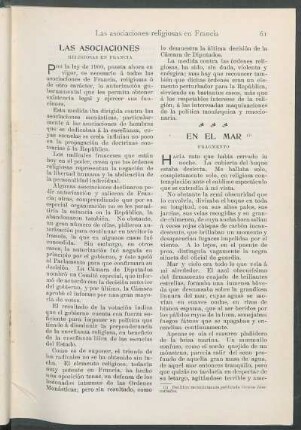 En el mar. : Fragmento. (Del libro recientemente publicado Cuentos Inverosímiles.)