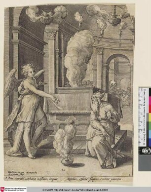 [The Annunciation of John's Birth to Zacharias; Die Verkündigung der Geburt Johannes des Täufers]