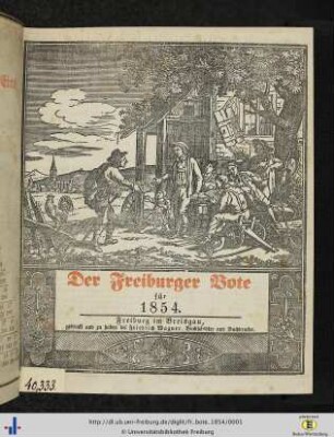 24. Jg.: Der Freiburger Bote: Ein nützlicher und unterhaltender Haus- und Wirthschaftskalender