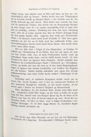 II. Udenrigske Forhold indtil 1740.