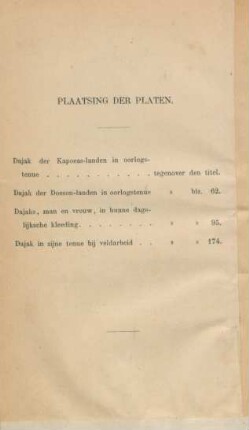 Plaatsing der platen