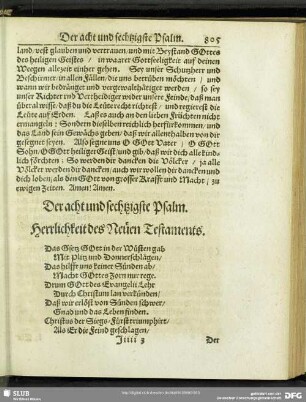 Der acht und sechtzigste Psalm. Herrlichkeit des Neuen Testaments
