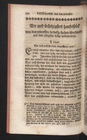 Vir und sechszigstes - Fünf und sechszigstes haubtstück