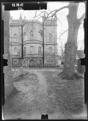 Vogelsang (Vogelsang-Warsin). Gutshaus (M. 19. Jh.). Seitenfront