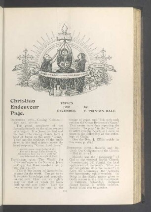 Christian endeavour page
