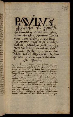 295r-299v, Paulus Apostolus...