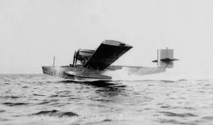 Rohrbach-Flugboot "Ro. III", beim Start : Technikgeschichte | Maschinenbau | Verkehrswesen | Luftfahrzeuge | Flugzeuge