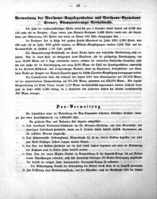 Verwaltung der Vorspann-Angelegenheiten und Vorspann-Eremtions-Steuer; Einquartierungs-Verhältnisse