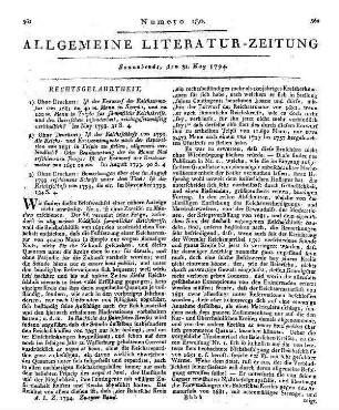 Auszug der wichtigsten Hochfürstlichen Salzburgischen Landesgesetze. Bd. 3. Nach alphabetischer Ordnung. Hrsg. von Judas Thaddäus Zauner. Salzburg: Mayr 1790