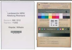 Entnazifizierung Wilhelm Klapdar , geb. 11.01.1894 (Schmied)