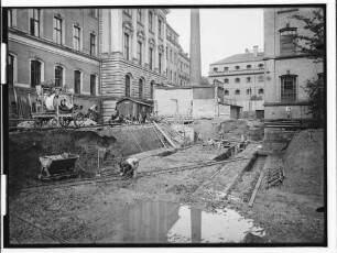 Untersuchungsgefängnis (Hamburg-Neustadt): Baugrubenansicht : SchumacherWV Nr. 257