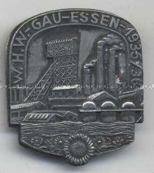 WHW-Abzeichen, Aus dem Gau: Förderanlage, Straßensammlung im Gau Essen, 1935/1936