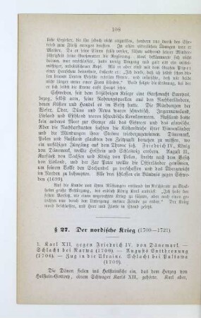 § 27. Der nordische Krieg (1700-1721)