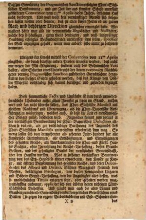 Circular-Rescript so in Begleitung der Vorläufigen Beantwortung der Chur-Bayer. Deduction an sammentliche König. Ministros erlassen worden : dd. Preßb. d. 20. Nov. 1741