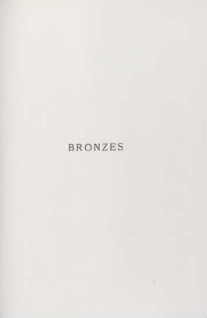 Bronzes