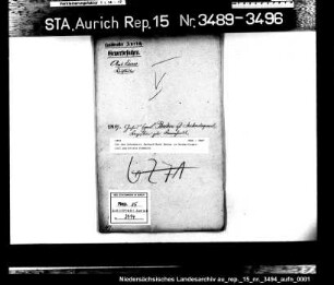 Die dem Schankwirt Gerhard Haak Becker in Neuharlingersiel gestattete Krämerei
