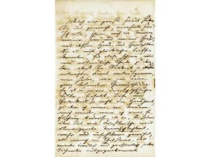 Originalbrief von Paul Heyse an Alwine Schroedter, geschrieben in München