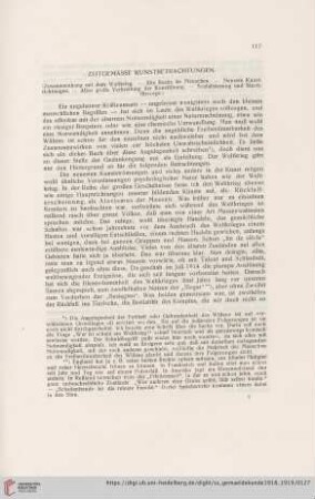 Zeitgemässe Kunstbetrachtungen
