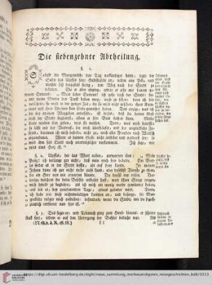 Die siebenzehnte Abtheilung