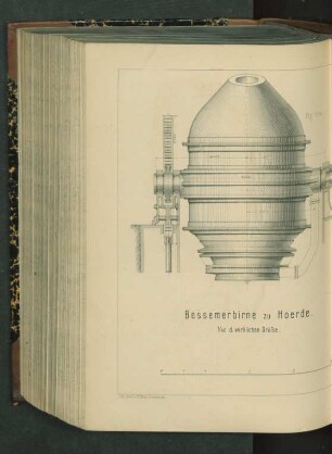 Bessemerbirne zu Hoerde. 1/40 d. wirklichen Grösse