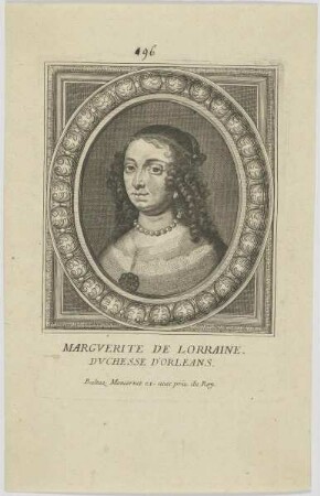 Bildnis der Margverite de Lorraine, Dvchese d'Orleans