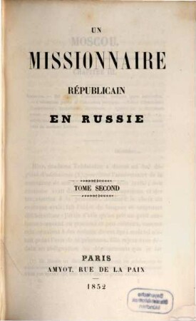 Un Missionnaire républicain en Russie : [par Hertzen], 2