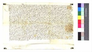 Veit von Rinderbach als Lehenträger der Sibilla Eginin, Witwe von Hans von Rinderbach, stellt für Schenk Karl zu Limpurg einen Revers aus über die Belehnung mit dem Mannlehen.