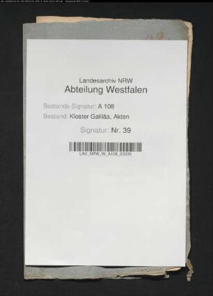 Galilaea ./. Ludwig Anton Cater, Schweineschneider zu Meschede