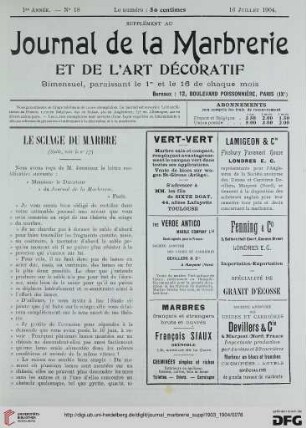 No. 18 (16 Juillet 1904)