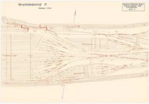 Verschiebebahnhof Schinkelwettbewerb 1932: (Teil-)Lageplan 1:1000