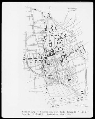 Stadtplan von Neidenburg