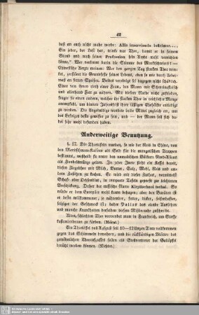 Anderweitige Benutzung