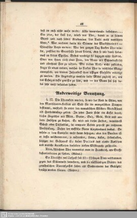 Anderweitige Benutzung
