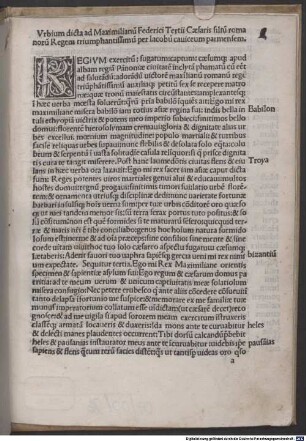 Urbium dicta ad Maximilianum Romanorum regem : 1491.03.16