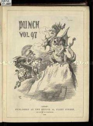Satirische Zeitschrift. Punch oder The London Charivari. 97. Vol. 1889