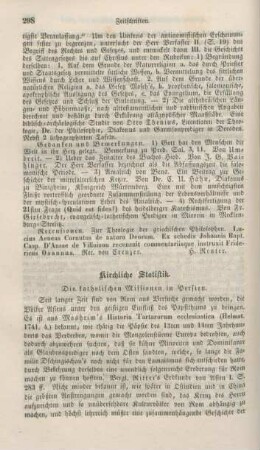 298-300 Kirchliche Statistik