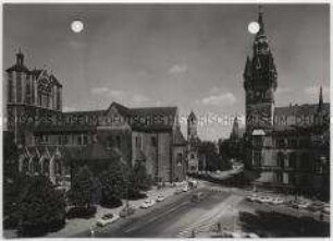 Braunschweig, Domkirche St. Blasii und Rathaus