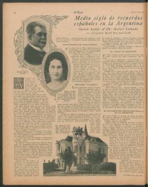 Medio siglo de recuerdos españoles en la Argentina : Oyendo hablar al Dr. Rafael Calzada