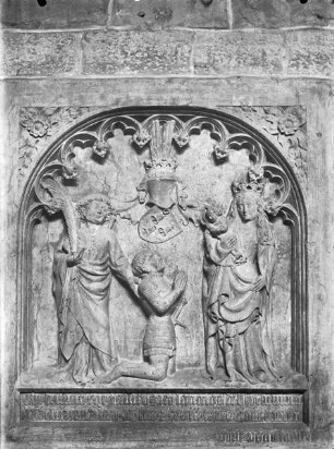 Grabtafel von Lanzelot von Bertaymont (gestorben 1418)
