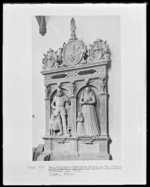 Heinrich von Handschuhsheim, gestorben 1588 und seine Gemahlin Amalie Beußer von Ingelheim