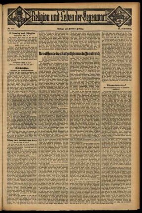 Dritte Ausgabe vom Sonntag, den 27. September 1931.