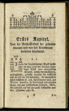 Erstes Kapitel - Achtes Kapitel.