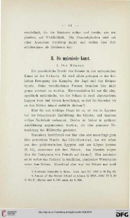 II: Die mykenische Kunst
