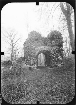 Herrmannsacker. Ruine der Ebersburg (um 1181)