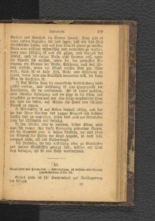 XI. Reinlichkeit und Hautcultur
