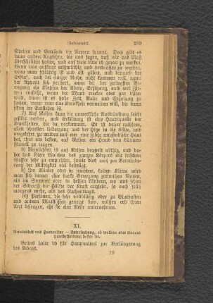 XI. Reinlichkeit und Hautcultur