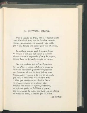 La sutileza gaucha