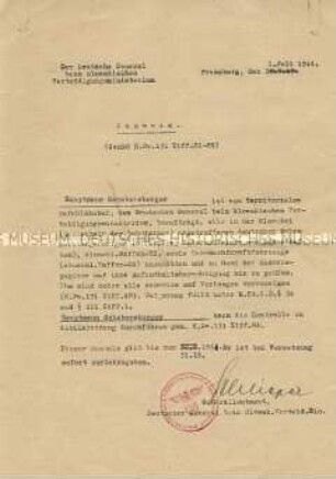 Ausweis zur Berechtigung für Kontrollen von Wehrmachtsangehörigen auf dem Gebiet der Slowakei