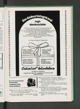 Neue Romane aus den Bücherhallen Langenhorn-Mitte und am Heidberg